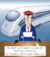 Cartoon: ICE 1 hoch (small) by Jan Rieckhoff tagged deutsche,bahn,db,ice,fahrplan,bahnverbindungen,zugverkehr,zugbetrieb,zugverbindung,schienenverkehr,einschraenkung,reduzierung,service,fahrplanaenderung,krise,dauerkrise,strecke,streckennetz,schienennetz,verbindungen,staedte,fernzuege,stop,halt,bahnhof,klima,klimaziel,co2,bilanz,umwelt,umweltvetraeglichkeit,umweltschonend,nachhaltig,ozonloch,atmosphaere,pressekonferenz,witz,cartoon,comic,karikatur,jan,rieckhoff