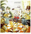 Cartoon: Im Wartezimmer (small) by markus-grolik tagged mensch hund herrchen haustier wartezimmer tiere damen arztpraxis tierarzt warten