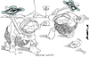 Cartoon: Drone wars (small) by Amorim tagged war,technology,humanevolution