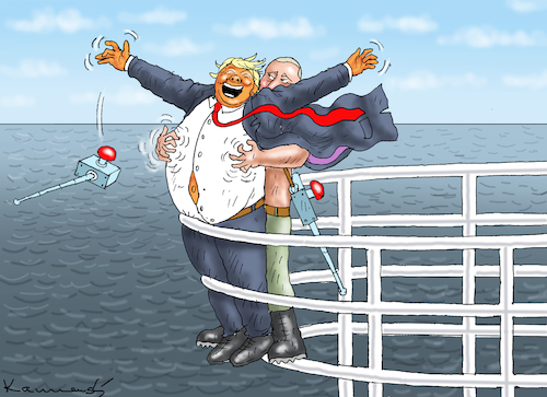 Cartoon: KITZELIGER TRUMP (medium) by marian kamensky tagged musk,trump,zuckerberg,bezos,felon,and,elon,in,panama,zölle,diktator,selenskyj,putin,ukraine,usa,china,handelskrieg,musk,trump,zuckerberg,bezos,felon,and,elon,in,panama,zölle,diktator,selenskyj,putin,ukraine,usa,china,handelskrieg