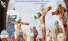 Cartoon: jesus loves you (small) by ab tagged ostern,kreuz,jesus,kreuzigung,karfreitag,ü,ei,osterei,schokolade