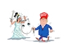 Cartoon: Am Nasenring (small) by RABE tagged trump,biden,usa,vorwahlen,präsidentschaftswahl,rabe,ralf,böhme,cartoon,karikatur,pressezeichnung,farbcartoon,tagescartoon,hai,haifisch,floss,floß,nato,untergang,bedrohung,justiz,justitia,gericht,freispruch,nasenring