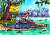 Cartoon: Lustige Schilder im Urlaub (small) by RABE tagged urlaub,holiday,erholung,foto,fotografie,fotoshooting,fotoapparat,reise,schilder,hinweisschilder,werbeschilder,reklameschilder,achtung,fluss,krokodil,flusskrokodil,salzwasserkrokodil,zähne,urlauber,urwald,sumpflandschaft,australien,afrika,südamerika,bitte,