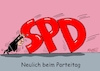 Cartoon: Parteitag (small) by RABE tagged ampelregierung,scholz,spd,grüne,fdp,lindner,kinder,kindergrundsicherung,rabe,ralf,böhme,cartoon,karikatur,pressezeichnung,farbcartoon,tagescartoon,hausmeister,ohren,zähne,besen,bundesparteitag,programm,beschlüsse,wiederwahl,doppelspitze,stütze,buchstaben,großbuchstaben,schräglage,kippe,umfragetief