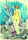 Cartoon: Nude und nature (small) by Zlatko Iv tagged apfel,danke,neu,ecology,climate,fashion,women,herts,komet,ekology,klima,natura