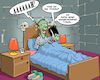Cartoon: Albtraum (small) by Chris Berger tagged frankenstein,monster,braut,traum,schreck