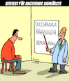 Cartoon: Sehtest für Zahnärzte (small) by Karsten Schley tagged medizin,gesundheit,ärzte,patienten,ausbildung,studium,tests,zahnärzte,augenärzte,gesellschaft