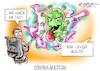 Cartoon: Corona-Busters (small) by Mirco Tomicek tagged spd,gesundheitspolitiker,karl,lauterbach,nrw,nordrhein,westfalen,coronaregeln,corona,lockerung,lockerungen,regeln,regelungen,maßnahmen,öffnungen,öffnung,disco,discos,partys,volksfeste,feiern,inzidenz,inzidenzwert,virus,viren,delta,variante,ghostbusters,cartoon,karikatur,pressekarikatur,mirco,tomicek