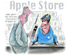 Cartoon: Tauschaktion (small) by Ritter-Cartoons tagged applestore,alt,gegen,neu