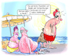 Cartoon: Weihnachtsurlauber (small) by Ritter-Cartoons tagged weihnachtsurlauber,urlaub,an,fernen,stränden,heißer,wahlkampf,klimaerwärmung,wetter,aufzeichnung,strand