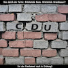 Cartoon: Status der CDU (small) by ArtyFicial tagged status,cdu,fundament,basis,brandmauer,riss,partei