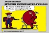 Cartoon: Spanish Problems (small) by cartoonharry tagged youth,toro,matador,spanish,spain,unemployment,cartoon,man,cartoonist,cartoonharry,dutch,toonpool