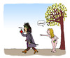 Cartoon: Depp quitte Paradis (small) by Pascal Kirchmair tagged johnny,depp,captain,jack,sparrow,paradis,paradies,vanessa,joe,le,taxi,pirates,of,the,caribbean,fluch,der,karibik,curse,black,pearl,trennung,ende,split,up,beziehung,separation,breakup