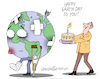 Cartoon: Happy Earth day to you! (small) by Cartoonarcadio tagged earth,day,planet,environment
