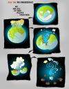 Cartoon: World in shambles ?? (small) by remyfrancis tagged secularism globalisation shrinking world broken disappearing extinction smoking unhappy fight war hate sos