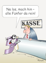 Cartoon: Fünfer raus (small) by wista tagged fünfer,rein,raus,euro,geld,schein,scheine,geldschein,heiermann,bank,überfall,banküberfall,bankräuber,raub,bankraub,pistole,revolver,kasse,kassierer