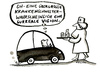 Cartoon: Surreale Vision (small) by Kossak tagged surreal,surrealismus,krankenschwester,riesin,groß,auto,krank,vision,taum,riesig