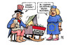 Cartoon: Ägyptische Revolution (small) by Harm Bengen tagged ägyptisch,ägypten,revolution,verschaukelt,usa,europa,uncle,sam,wiege,schaukeln,betrug,mubarak,suleiman,übergangsregierung,entmachtung,krise,protest,widerstand
