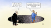 Cartoon: Klingbeils Steuerschätzung (small) by Harm Bengen tagged loch,leiter,krater,wirtschaftsminister,klingbeil,steuerschätzung,harm,bengen,cartoon,karikatur