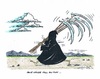Cartoon: Tod und Schrecken allerorten (small) by mandzel tagged nigeria,syrien,mexiko,irak,süd,sudan,sensenmann,ukraine