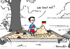Cartoon: Petrys Sandburg (small) by Pfohlmann tagged karikatur,cartoon,2016,color,deutschland,wahlen,landtagswahlen,petry,afd,alternative,für,sandkasten,kinder,sandburg,stacheldraht,grenzen,flüchtlingspolitik,rheinland,pfalz,sachsen,anhalt,baden,württemberg,wahlsieger,gewinner,koalitionen,regierungsbildung,