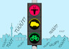 Cartoon: Ampel (small) by Erl tagged politik,bundesregierung,ampel,reaktion,wahl,berlin,fdp,scheitern,wiedereinzug,abgeordnetenhaus,profil,kernthemen,auto,karikatur,erl