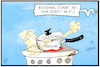 Cartoon: Lockdown (small) by Kostas Koufogiorgos tagged karikatur,koufogiorgos,illustration,cartoon,lockdown,dampf,topf,herd,feuer,pandemie,ungeduld,ausbruch,explosion,corona,rezept